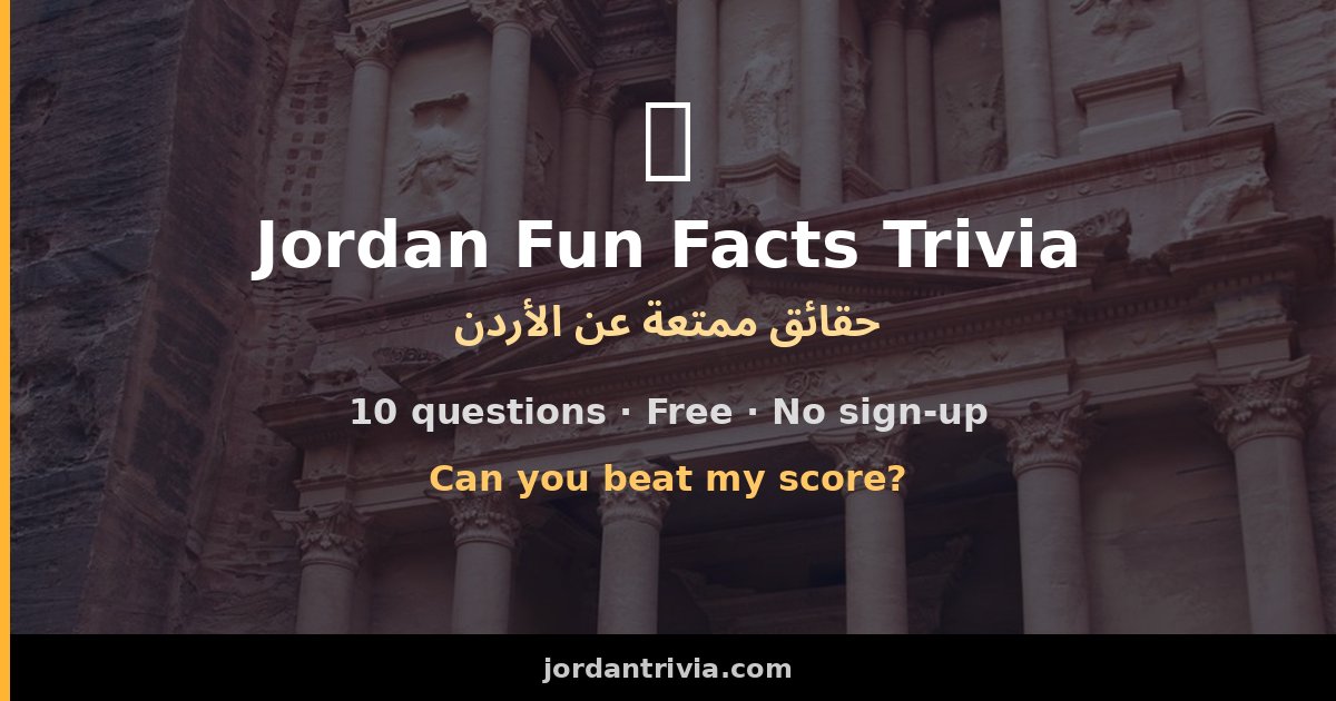 Jordan Fun Facts Trivia